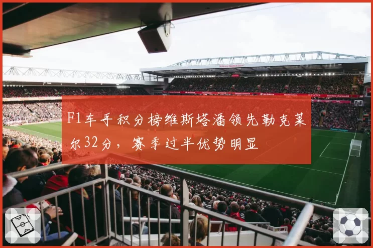 F1车手积分榜维斯塔潘领先勒克莱尔32分，赛季过半优势明显